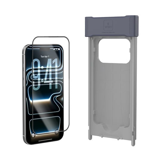 Apple iPhone 17 Pro Max Wiwu GT-032 Glass Ultra Serisi 3D Polarize Ekran Koruyucu Cam + Kolay Uygulama Aparatı