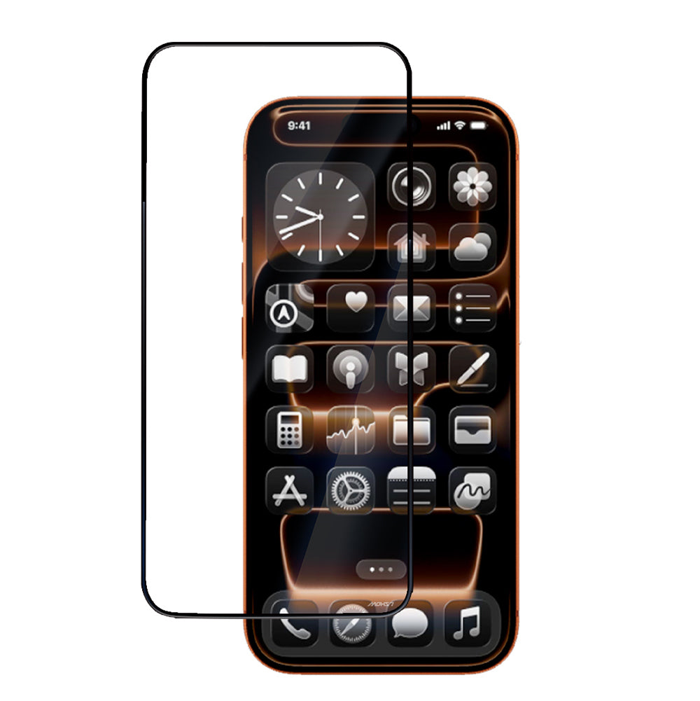 Apple iPhone 17 Pro Mohseven Pure Safir Coating HD 3D Glue Temperli Cam Ekran Koruyucu