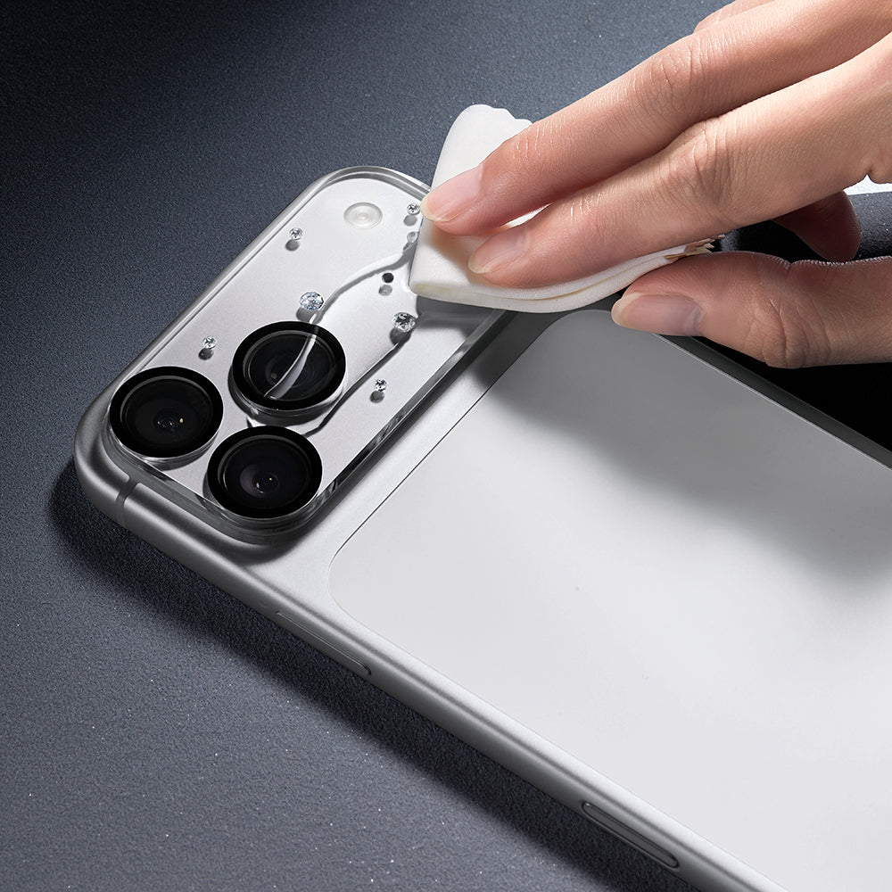 Apple iPhone 17 Pro Pynana Diamond Sky Serisi Taşlı Kamera Lens Koruyucu
