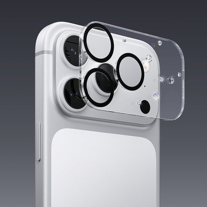 Apple iPhone 17 Pro Pynana Diamond Sky Serisi Taşlı Kamera Lens Koruyucu