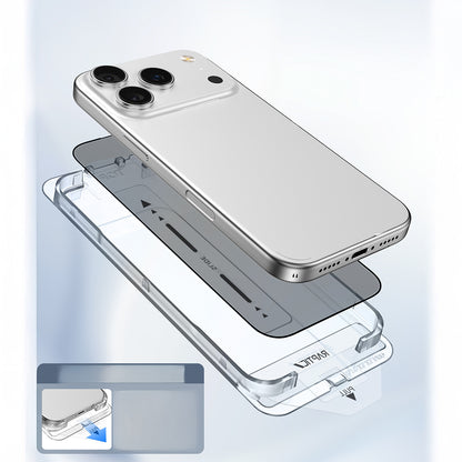 iPhone 17 Pro Raptic Air Glass 2.5D Privacy Hayalet Ekran Koruyucu 2 Adet + Kolay Uygulama Aparatlı
