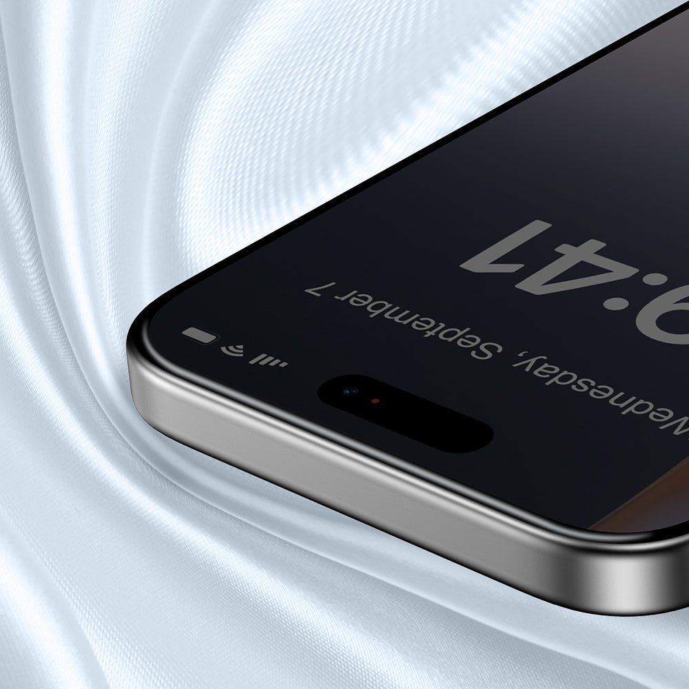 iPhone 17 Pro Raptic Air Glass 2.5D Privacy Hayalet Ekran Koruyucu 2 Adet + Kolay Uygulama Aparatlı