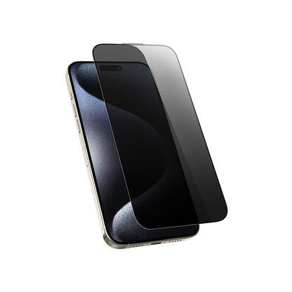 iPhone 17 Pro Wiwu Wi-SQ009 Easy Install iPrivacy 360° Anti-Peep Oleofobik Temperli Cam Ekran Koruyucu + Kolay Uygulama Aparatlı