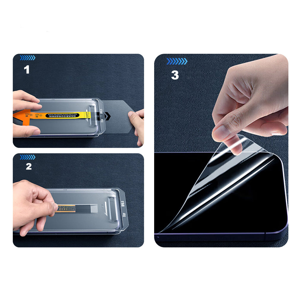 Apple iPhone 17 Pro Zore 2.5D Oliv HD Temperli Cam Ekran Koruyucu + Kolay Uygulama Aparatı