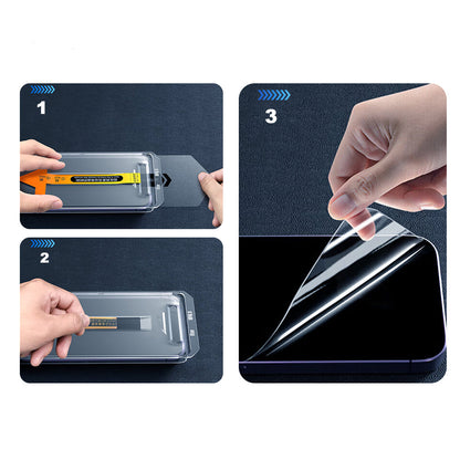 Apple iPhone 17 Pro Zore 2.5D Oliv HD Temperli Cam Ekran Koruyucu + Kolay Uygulama Aparatı