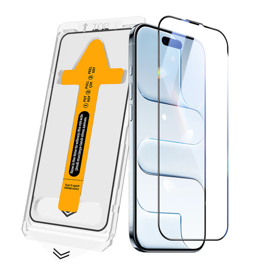 Apple iPhone 17 Pro Zore 2.5D Oliv HD Temperli Cam Ekran Koruyucu + Kolay Uygulama Aparatı