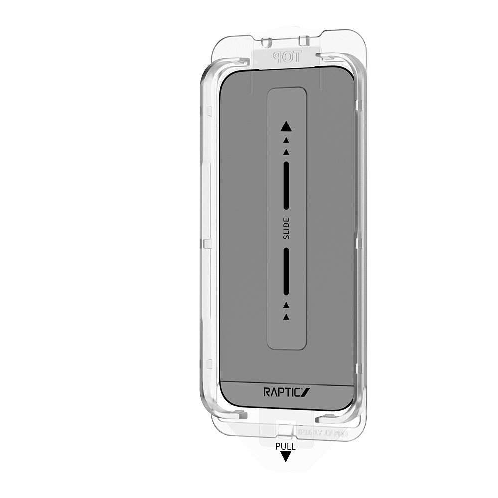 iPhone 17 Raptic Air Glass 2.5D Privacy Hayalet Ekran Koruyucu 2 Adet + Kolay Uygulama Aparatlı