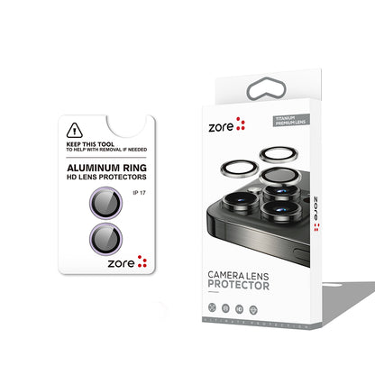 Apple iPhone 17 Zore CL-12 Premium Safir Parmak İzi Bırakmayan Anti-Reflective Kamera Lens Koruyucu