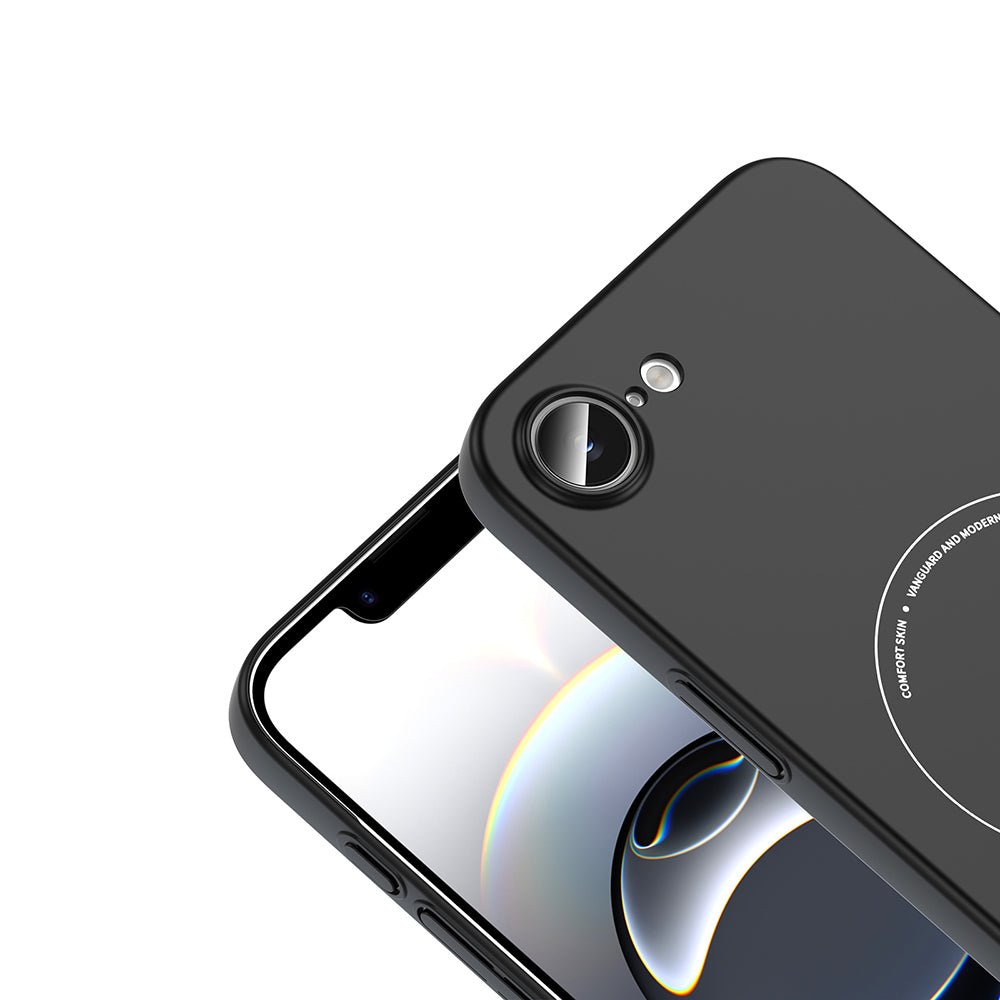 Apple iPhone 17E Kılıf M-Safe Şarj Özellikli Kamera Korumalı Zore Elio Sert PC Kapak