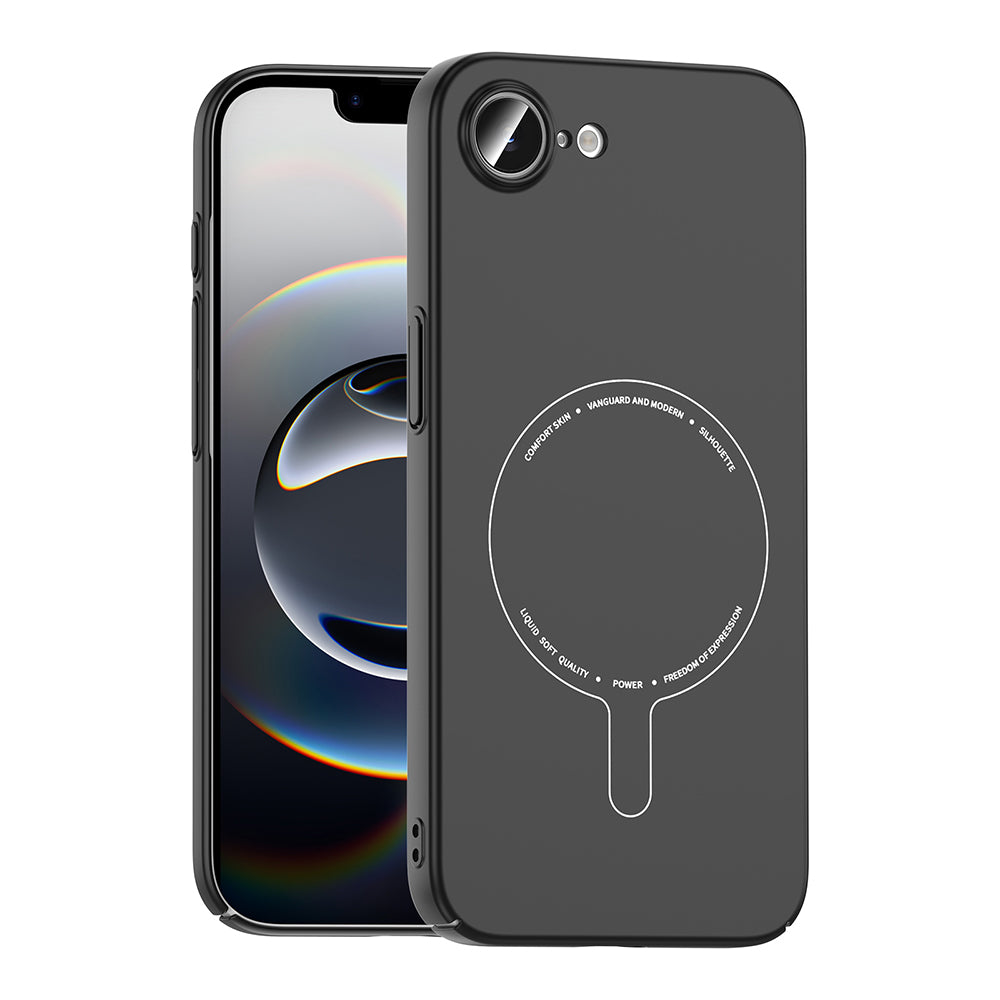 Apple iPhone 17E Kılıf M-Safe Şarj Özellikli Kamera Korumalı Zore Elio Sert PC Kapak