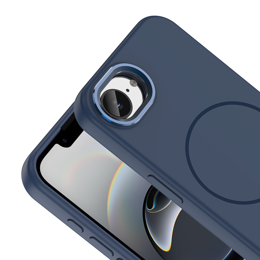 Apple iPhone 17E Kılıf M-Safe Şarj Özellikli Metal Kamera Çerçeveli Zore Edi Silikon Kapak