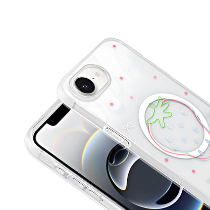 Apple iPhone 17E Kılıf M-Safe Şarj Özellikli Şeffaf Zore Folk Sert Kapak