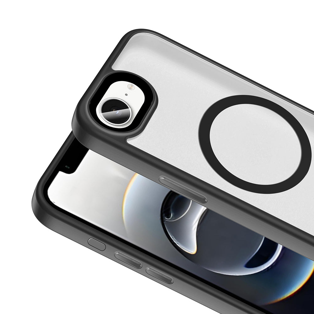 Apple iPhone 17E Kılıf Mat Arka Yüzey Wireless Şarj Özellikli Zore Flet M-safe Kapak