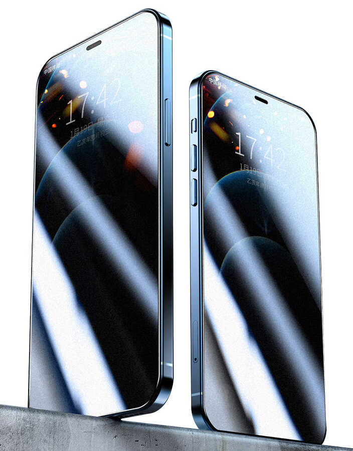 Apple iPhone 17E Zore Rika Premium Privacy Temperli Cam Ekran Koruyucu