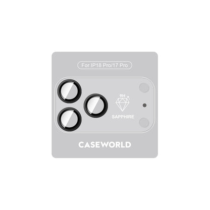 Apple iPhone 18 Pro CaseWorld Alloy Sapphire Safir One-Piece Anti Reflective Safir Kamera Lens Koruyucu