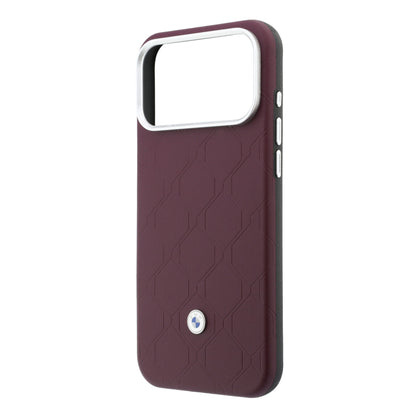 Apple iPhone 18 Pro Kılıf BMW Orjinal Lisanslı M-safe Şarj Özellikli Metal Logolu Kabartmalı Kapitone Deri Kartlıklı Kapak