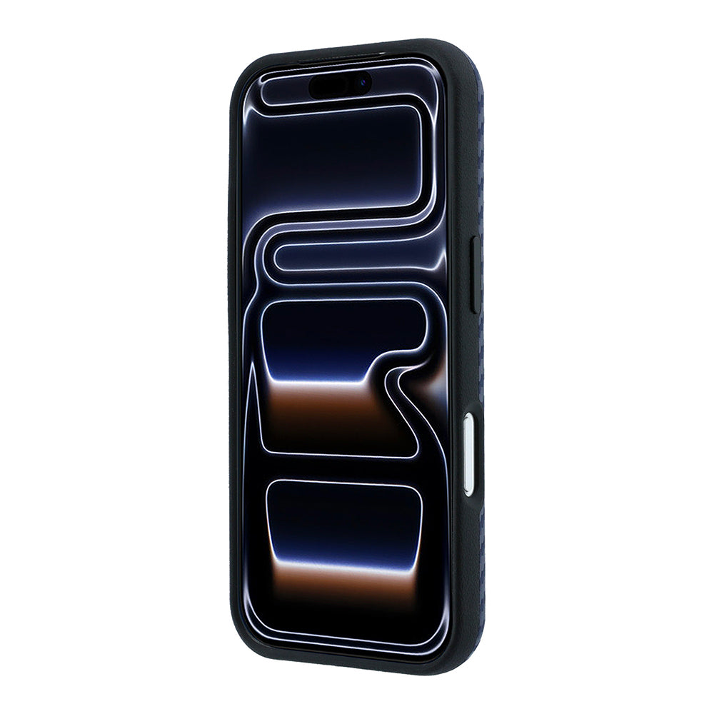 Apple iPhone 18 Pro Kılıf BMW Orjinal Lisanslı M-safe Şarj Özellikli PU Karbon Tasarımlı Metal Logolu Kapak