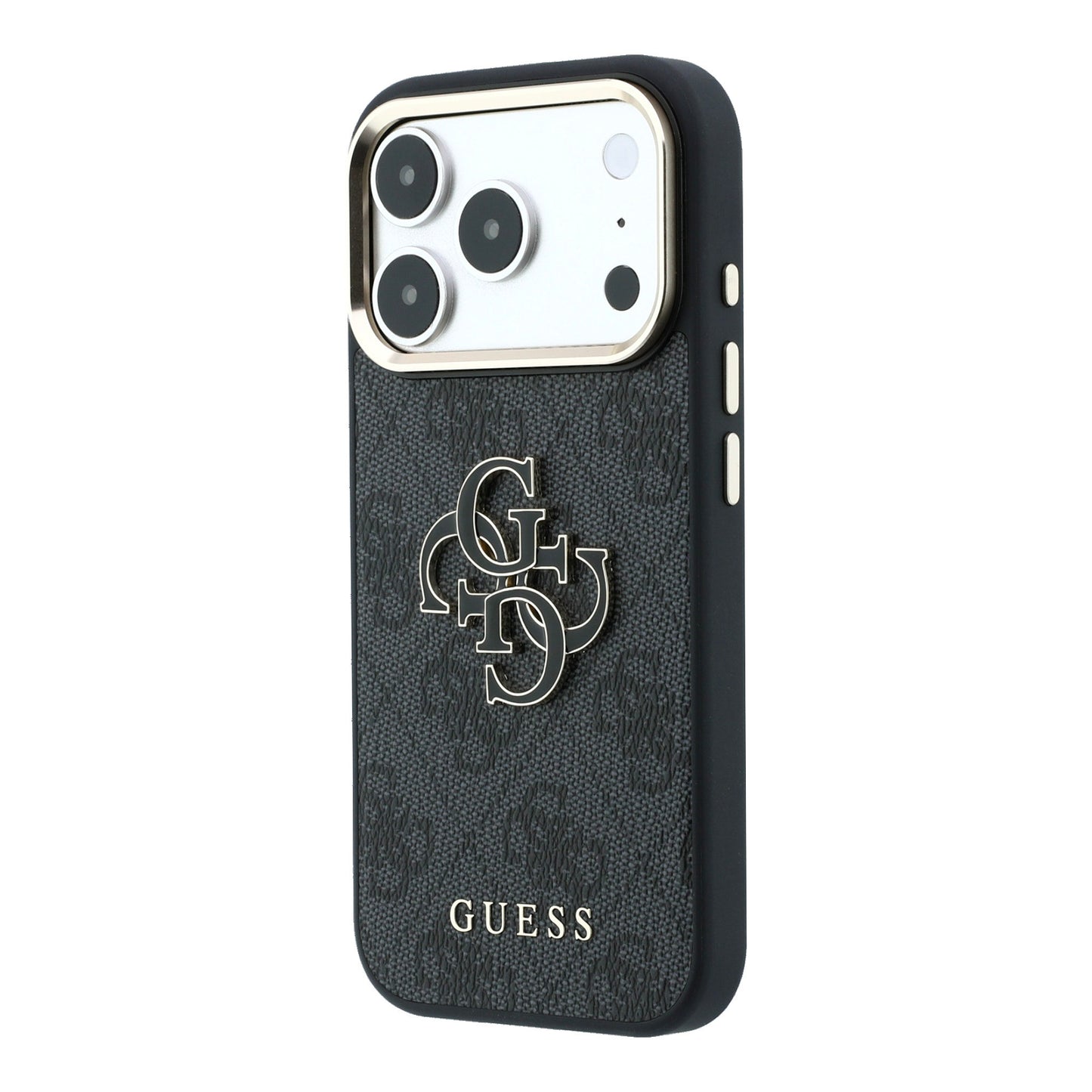 Apple iPhone 18 Pro Kılıf Guess Orjinal Lisanslı 4G Büyük Resin Logolu PU Kapak