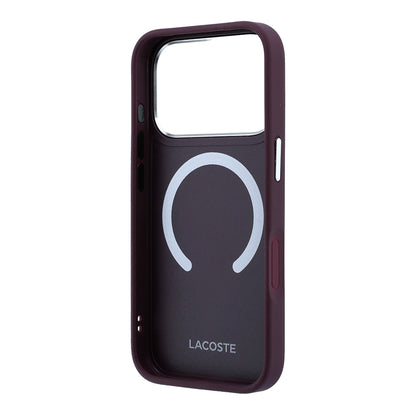 Apple iPhone 18 Pro Kılıf Lacoste Orjinal Lisanslı M-safe Şarj Özellikli Lenglen Icon Metal Logolu Kapak