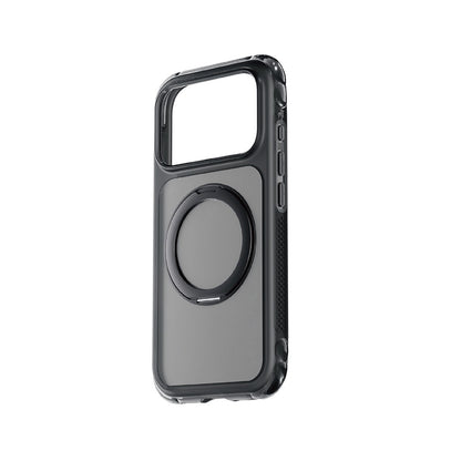 Apple iPhone 18 Pro Kılıf Lenyes Air Bumper Serisi M-safe Şarj Özellikli Airbag Tasarımlı Standlı Kapak