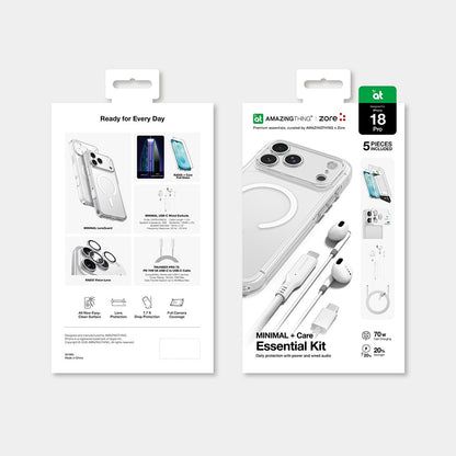 Apple iPhone 18 Pro Kılıf M-safe Özellikli Amazingthing Minimal Serisi 5in1 Aksesuar Seti
