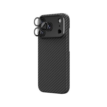 Apple iPhone 18 Pro Kılıf M-Safe Şarj Özellikli 1500D Aramid Fiber AmazingThing Titan Max SLens Serisi Kapak