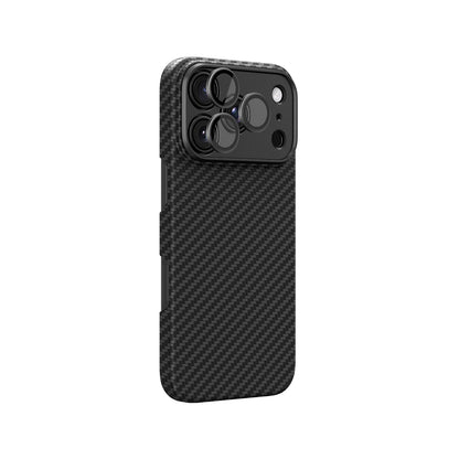 Apple iPhone 18 Pro Kılıf M-Safe Şarj Özellikli 1500D Aramid Fiber AmazingThing Titan Max SLens Serisi Kapak