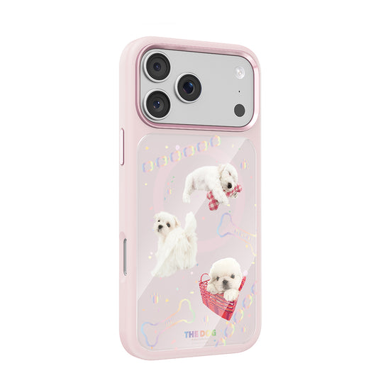 Apple iPhone 18 Pro Kılıf M-safe Şarj Özellikli 3D Baskılı Tasarım Mutural The Dog Serisi Kapak