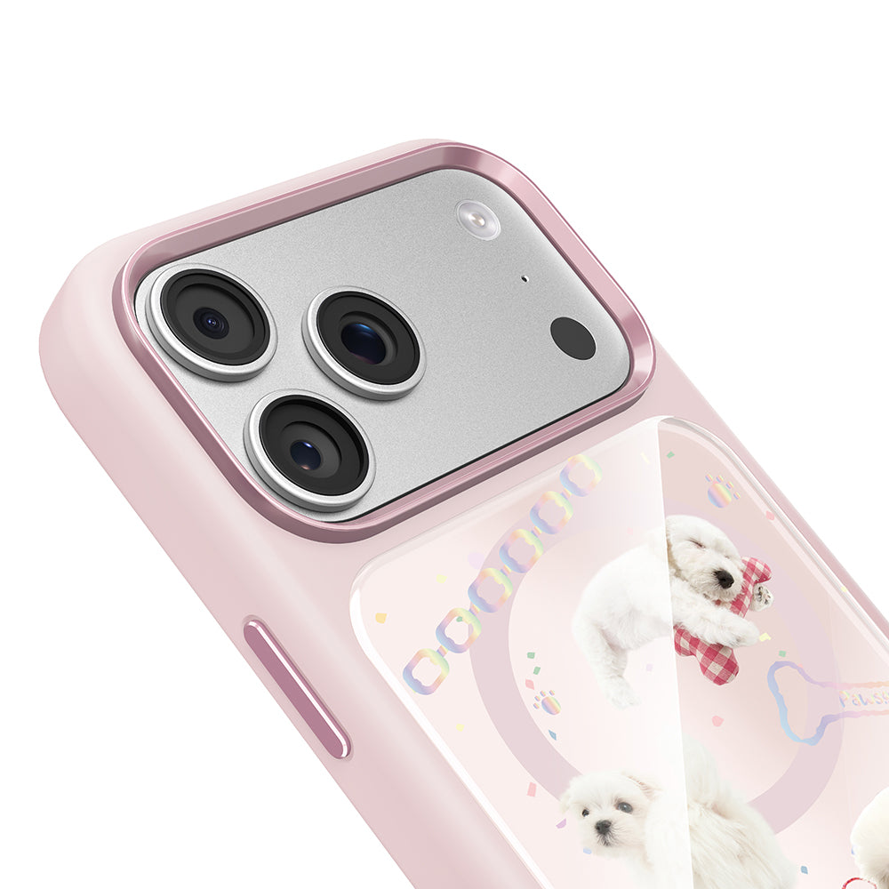 Apple iPhone 18 Pro Kılıf M-safe Şarj Özellikli 3D Baskılı Tasarım Mutural The Dog Serisi Kapak