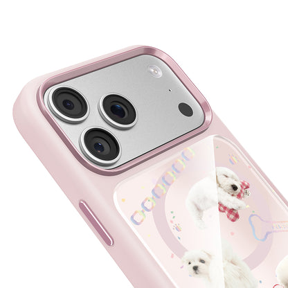 Apple iPhone 18 Pro Kılıf M-safe Şarj Özellikli 3D Baskılı Tasarım Mutural The Dog Serisi Kapak
