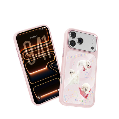 Apple iPhone 18 Pro Kılıf M-safe Şarj Özellikli 3D Baskılı Tasarım Mutural The Dog Serisi Kapak