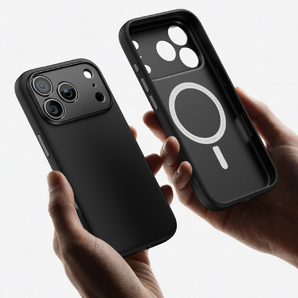 Apple iPhone 18 Pro Kılıf M-Safe Şarj Özellikli Airbag Tasarımlı AmazingThing Glamour SLens Serisi Kapak