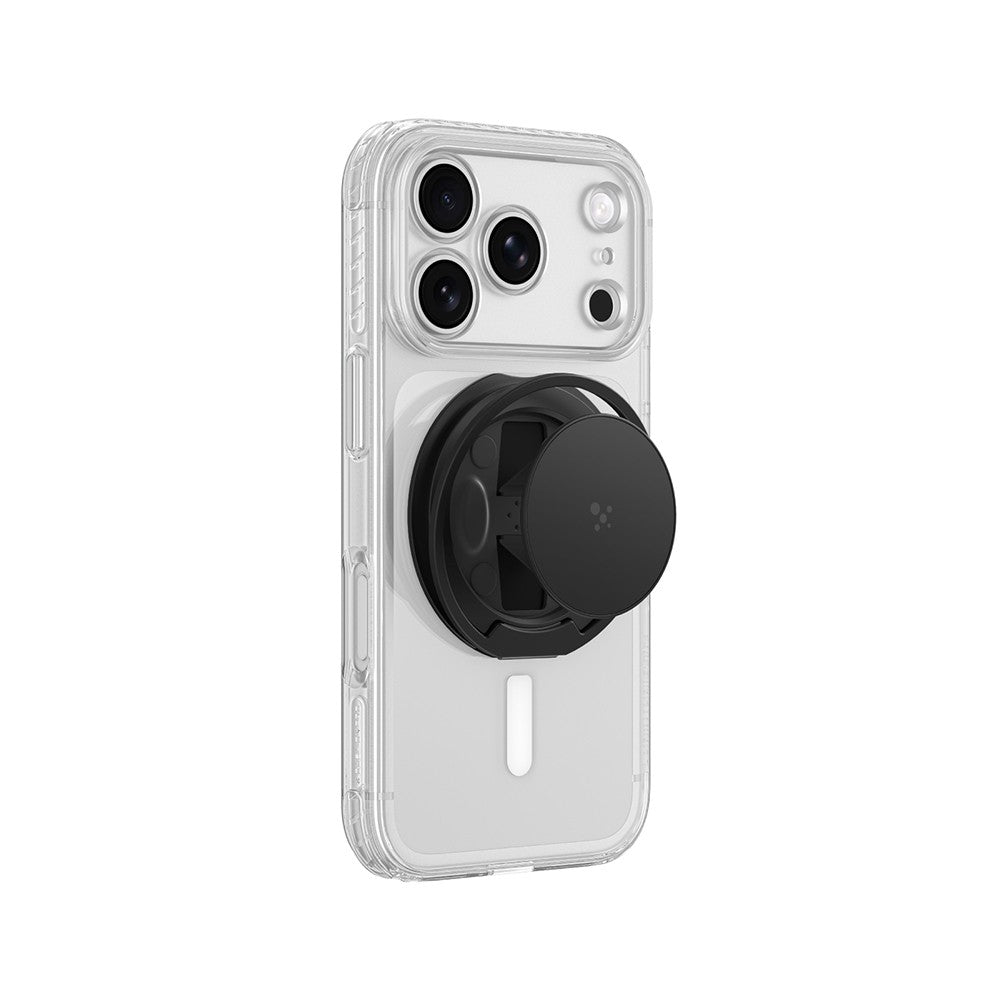 Apple iPhone 18 Pro Kılıf M-safe Şarj Özellikli Amazingthing Titan Pro Serisi Pop Ring Standlı Set
