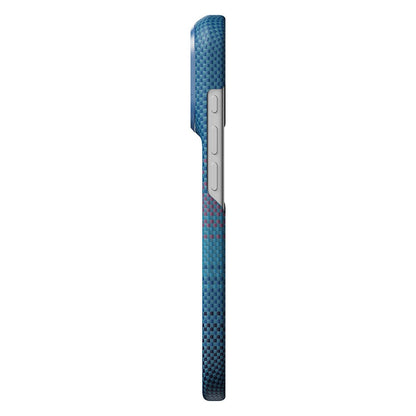 Apple iPhone 18 Pro Kılıf M-safe Şarj Özellikli Aramid Karbon Fiber Pitaka Moonrise 2.0 Nights Serisi Kapak