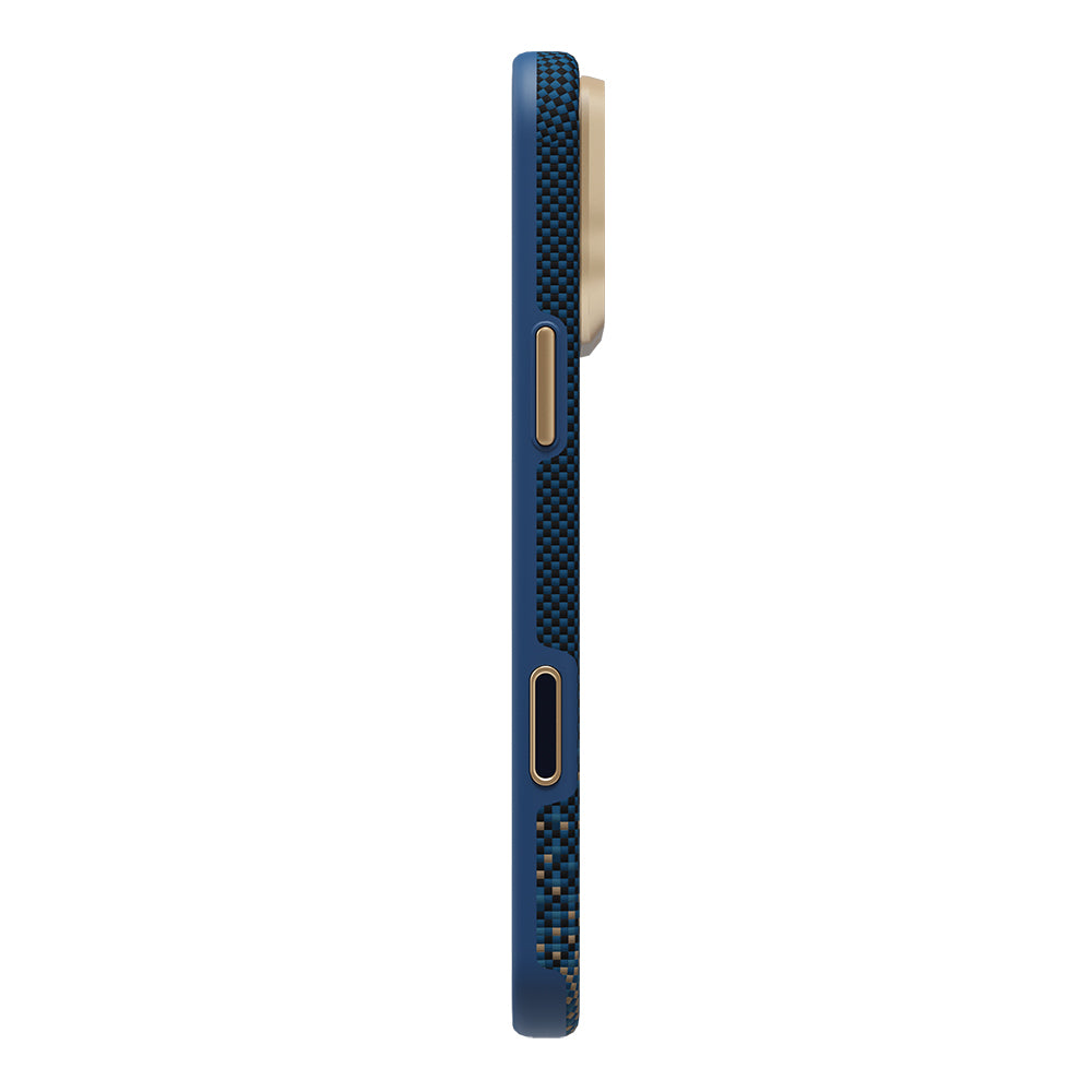 Apple iPhone 18 Pro Kılıf M-safe Şarj Özellikli Raptic Aramid Dual Ultra Serenity Serisi Karbon Kapak