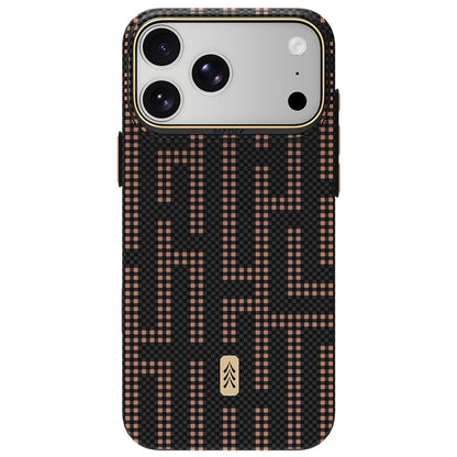 Apple iPhone 18 Pro Kılıf M-safe Şarj Özellikli Raptic Aramid Skin Serisi Karbon Kapak