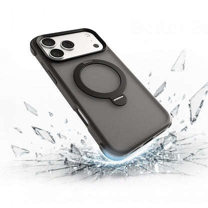 Apple iPhone 18 Pro Kılıf M-safe Şarj Özellikli Standlı Lenyes Eclat Kapak