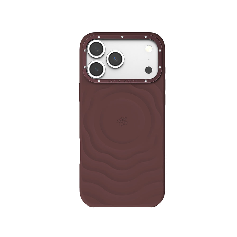 Apple iPhone 18 Pro Kılıf M-safe Şarj Özellikli Wiwu Magic Merry Blossom Drift Serisi Kapak