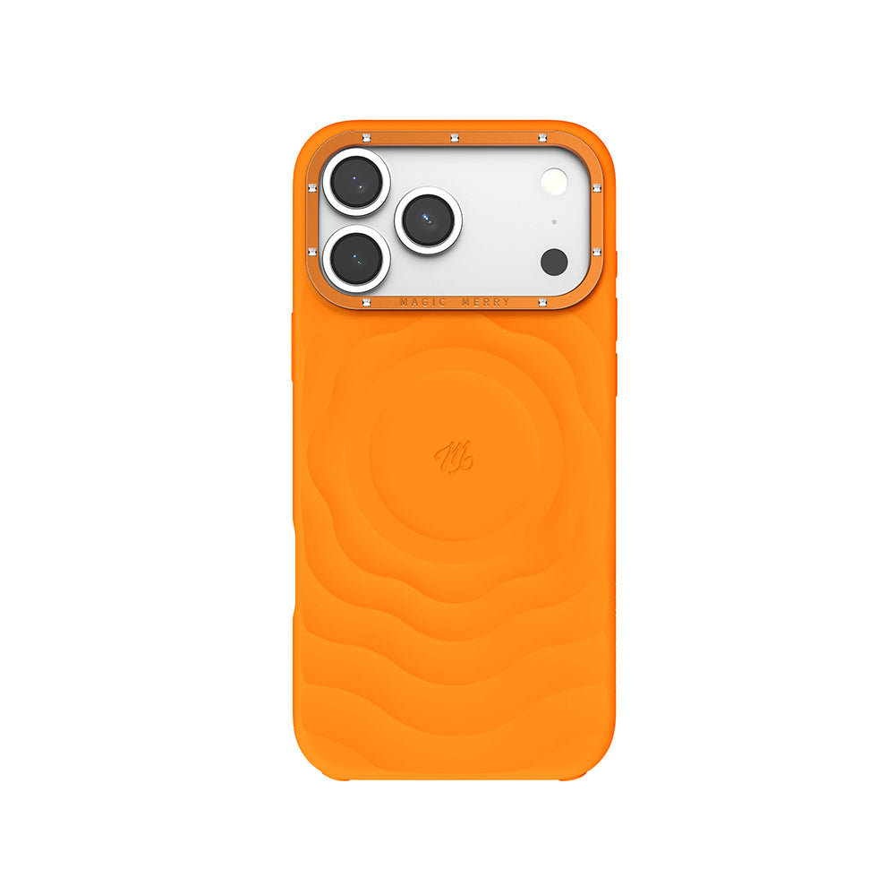 Apple iPhone 18 Pro Kılıf M-safe Şarj Özellikli Wiwu Magic Merry Blossom Drift Serisi Kapak