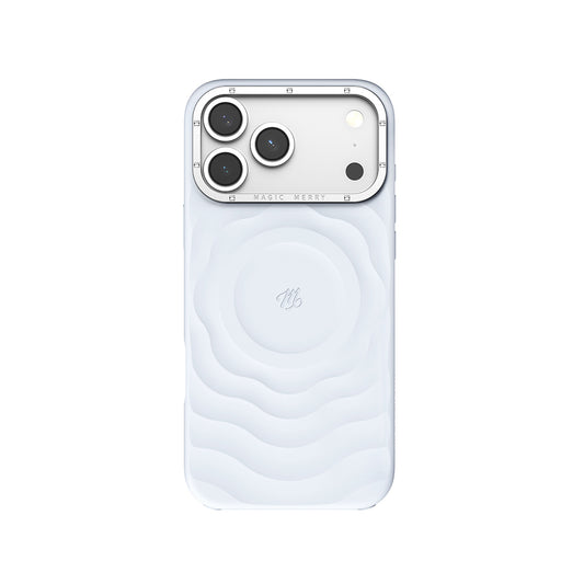 Apple iPhone 18 Pro Kılıf M-safe Şarj Özellikli Wiwu Magic Merry Blossom Drift Serisi Kapak