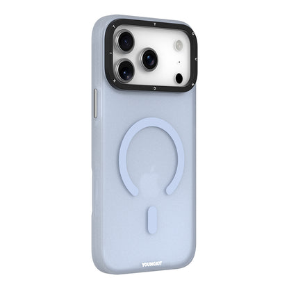 Apple iPhone 18 Pro Kılıf M-safe Şarj Özellikli Youngkit Hidden Sand Serisi Kapak