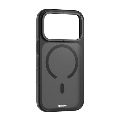 Apple iPhone 18 Pro Kılıf M-safe Şarj Özellikli Youngkit Rock Sand Serisi Kapak