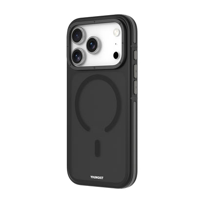 Apple iPhone 18 Pro Kılıf M-safe Şarj Özellikli Youngkit Rock Sand Serisi Kapak