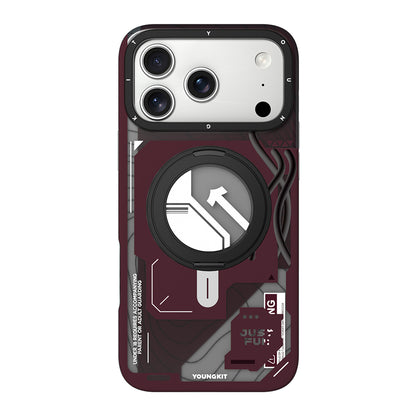 Apple iPhone 18 Pro Kılıf M-safe Şarj Özellikli Youngkit Starship Serisi Kapak