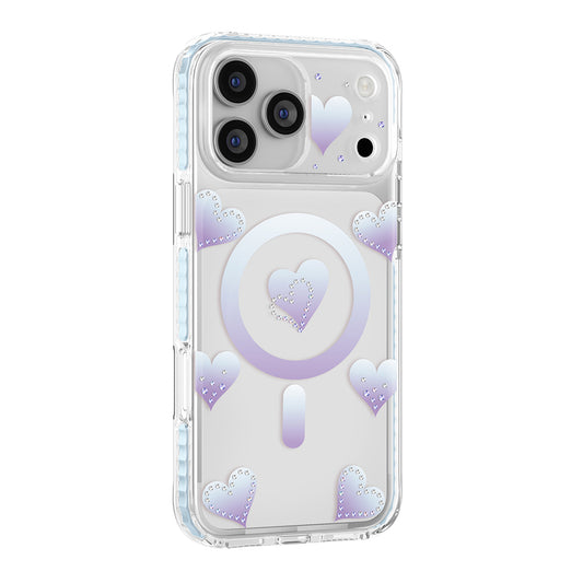 Apple iPhone 18 Pro Kılıf M-Safe Şarj Özellikli Zore Paris Elvo Sert PC Kapak