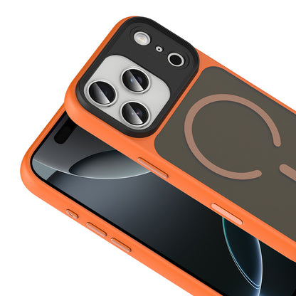 Apple iPhone 18 Pro Kılıf Mat Arka Yüzey Wireless Şarj Özellikli Zore Flet M-safe Kapak
