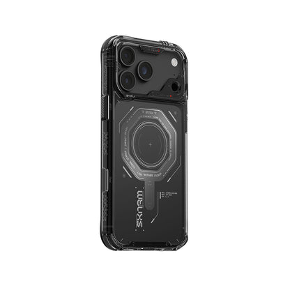 Apple iPhone 18 Pro Kılıf SkinArma M-safe Şarj Özellikli Airbag Tasarımlı Magma Kapak