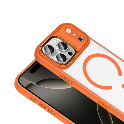 Apple iPhone 18 Pro Kılıf Wireless Şarj Özellikli Zore Krom M-safe Silikon Kapak