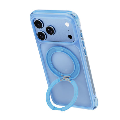 Apple iPhone 18 Pro Kılıf Wiwu AG-203 AeroGuard Ultra Serisi M-safe Şarj Özellikli Airbag Tasarımlı Standlı Kapak
