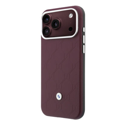 Apple iPhone 18 Pro Max Kılıf BMW Orjinal Lisanslı M-safe Şarj Özellikli Metal Logolu Kabartmalı Kapitone Deri Kartlıklı Kapak